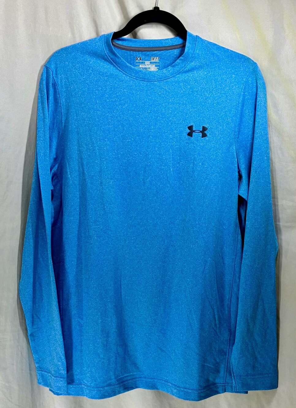 Under Armour ColdGear Loose Fit Blue Long Sleeve Shirt Men's Size Small